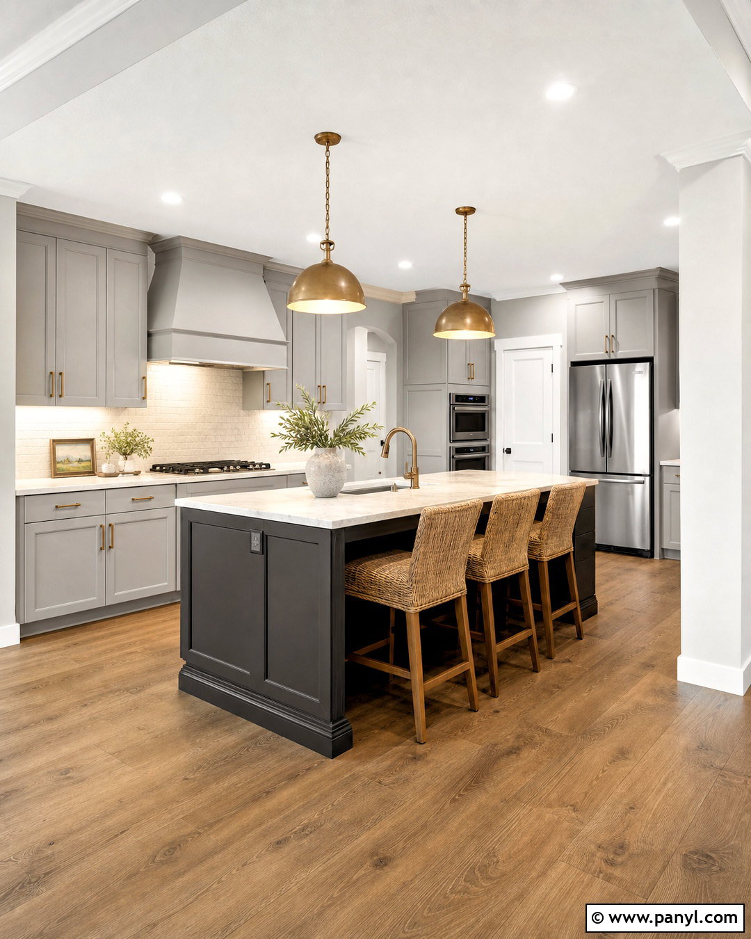 Urbane Bronze Kitchen Island With Repose Gray - 20 repose gray coordinating colors