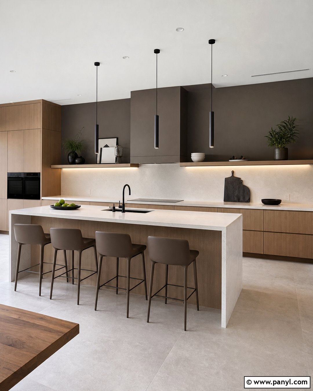 Urbane Bronze Kitchen Walls In A Modern Kitchen - 25 urbane bronze kitchen walls