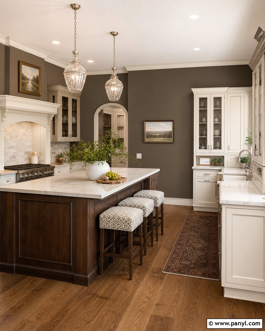 Urbane Bronze Kitchen Walls In A Traditional Kitchen - 25 urbane bronze kitchen walls