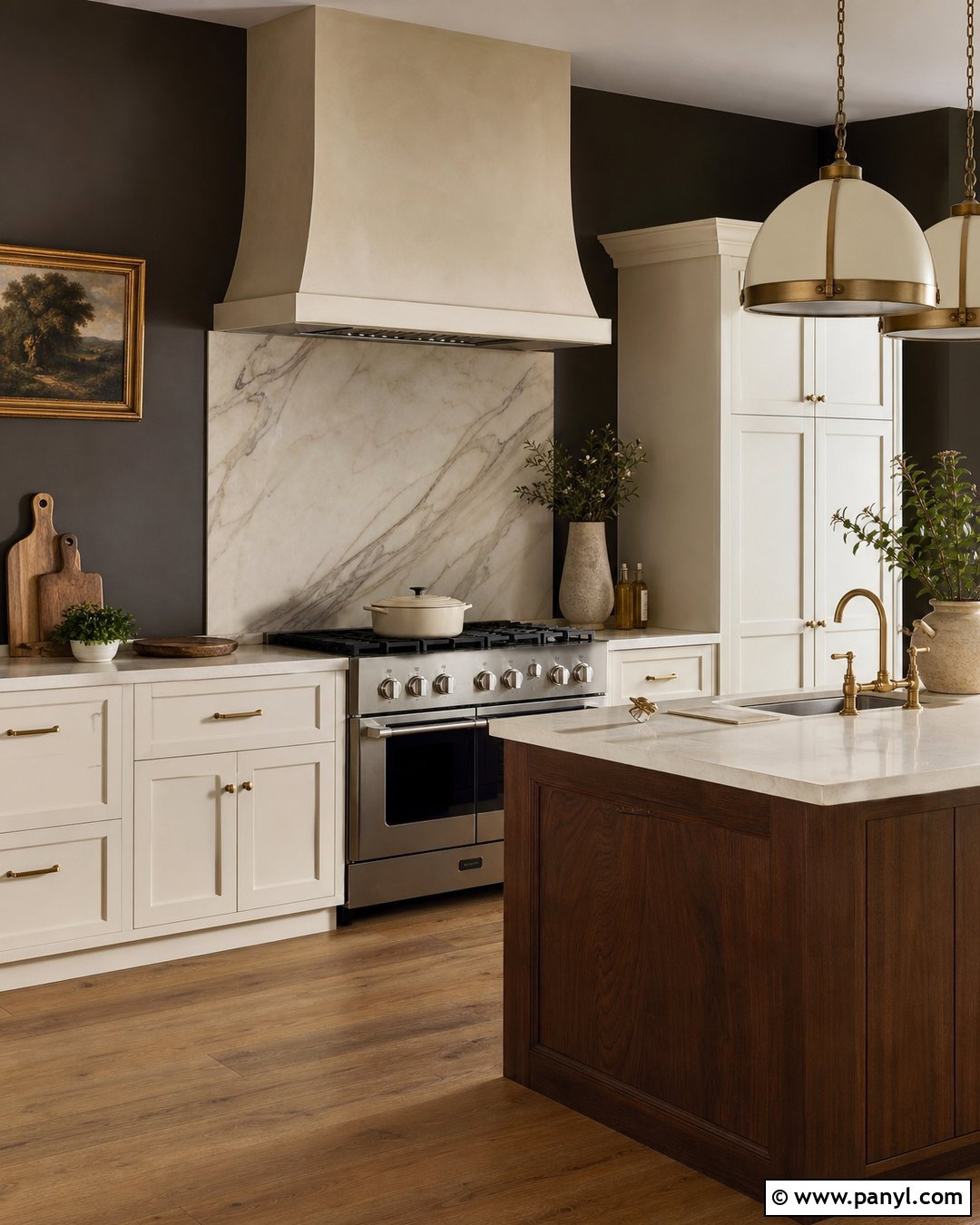 Urbane Bronze Kitchen Walls With Marble Backsplash - 25 urbane bronze kitchen walls
