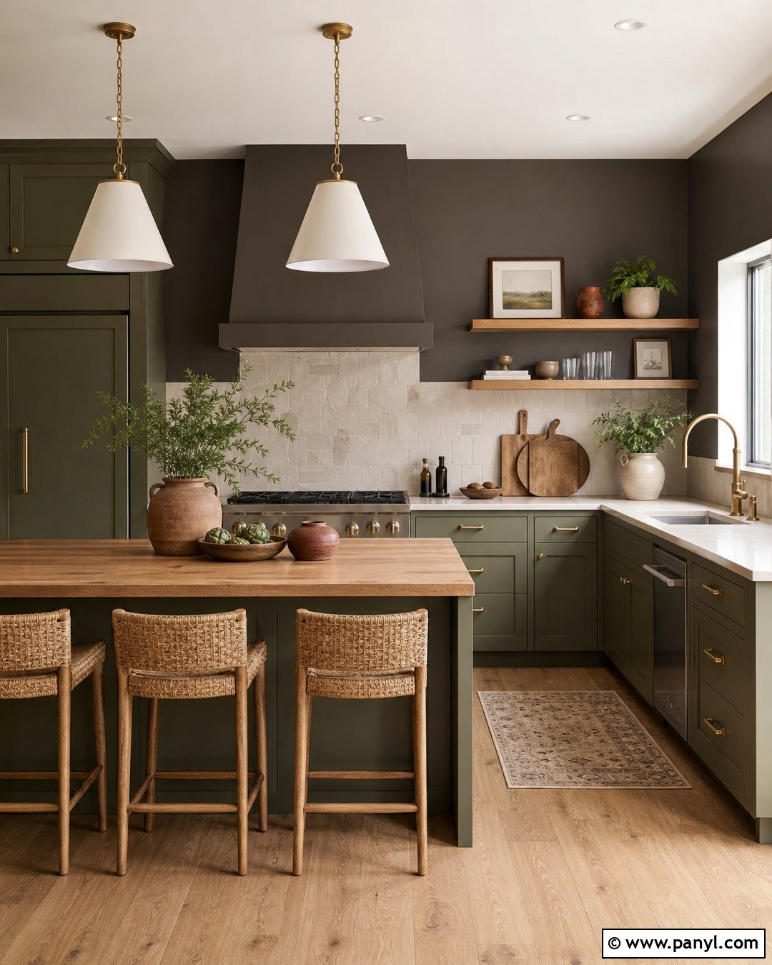 Urbane Bronze Kitchen Walls With Sage Green Cabinets - 25 urbane bronze kitchen walls