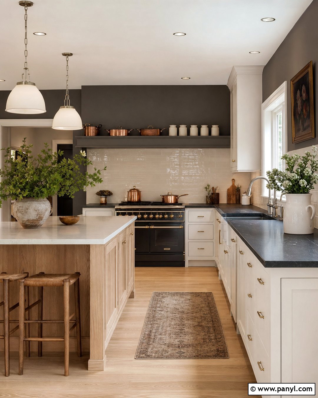 Urbane Bronze Kitchen Walls With Soapstone Counters - 25 urbane bronze kitchen walls