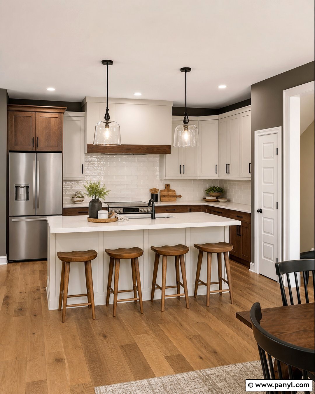 Urbane Bronze Kitchen Walls With Two Tone Cabinets - 25 urbane bronze kitchen walls