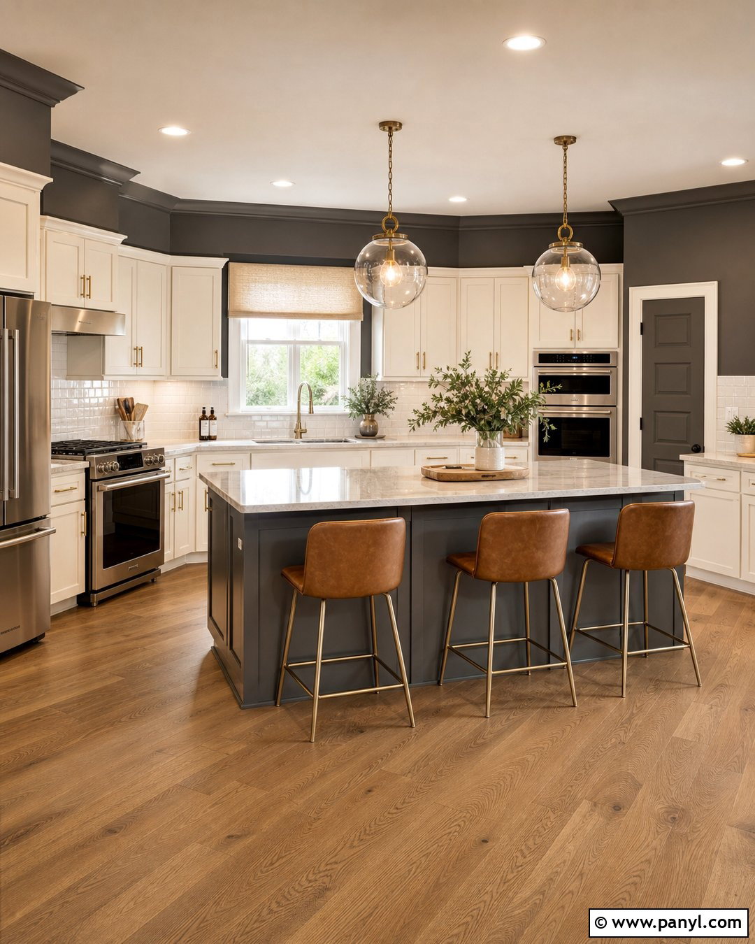 Urbane Bronze Kitchen Walls With White Cabinets - 25 urbane bronze kitchen walls