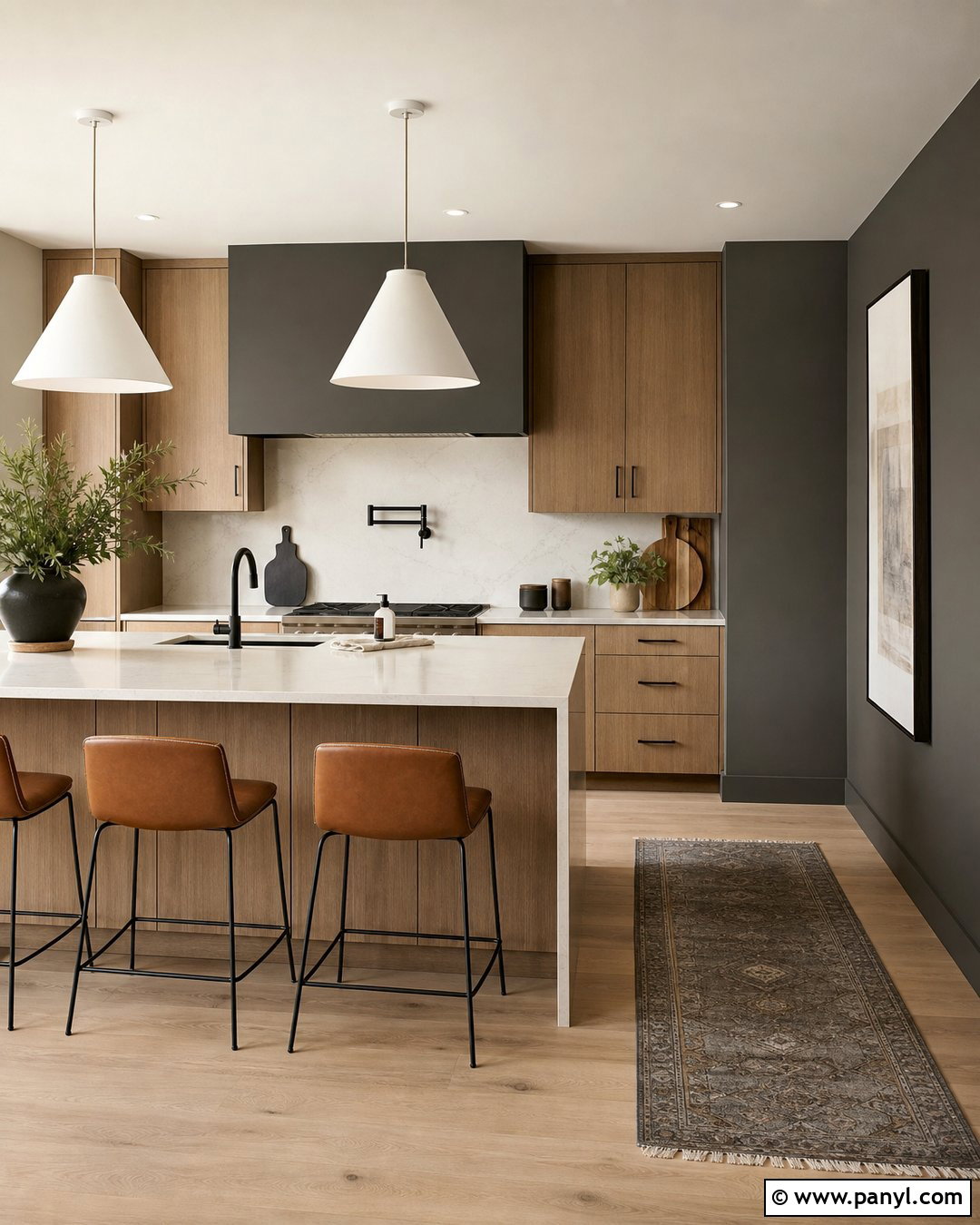 Urbane Bronze Kitchen Walls With White Quartz - 25 urbane bronze kitchen walls