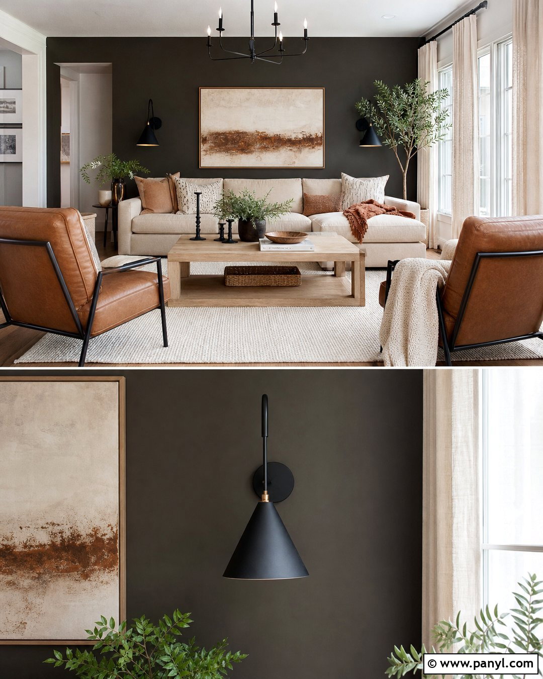 Urbane Bronze Living Room Accent Wall - 20 urbane bronze wall ideas