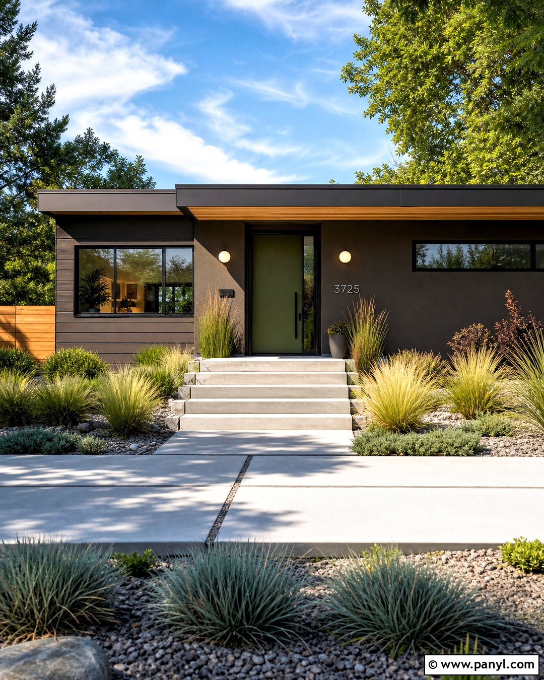 Urbane Bronze Mid-Century Exterior - 20 sw urbane bronze exterior ideas