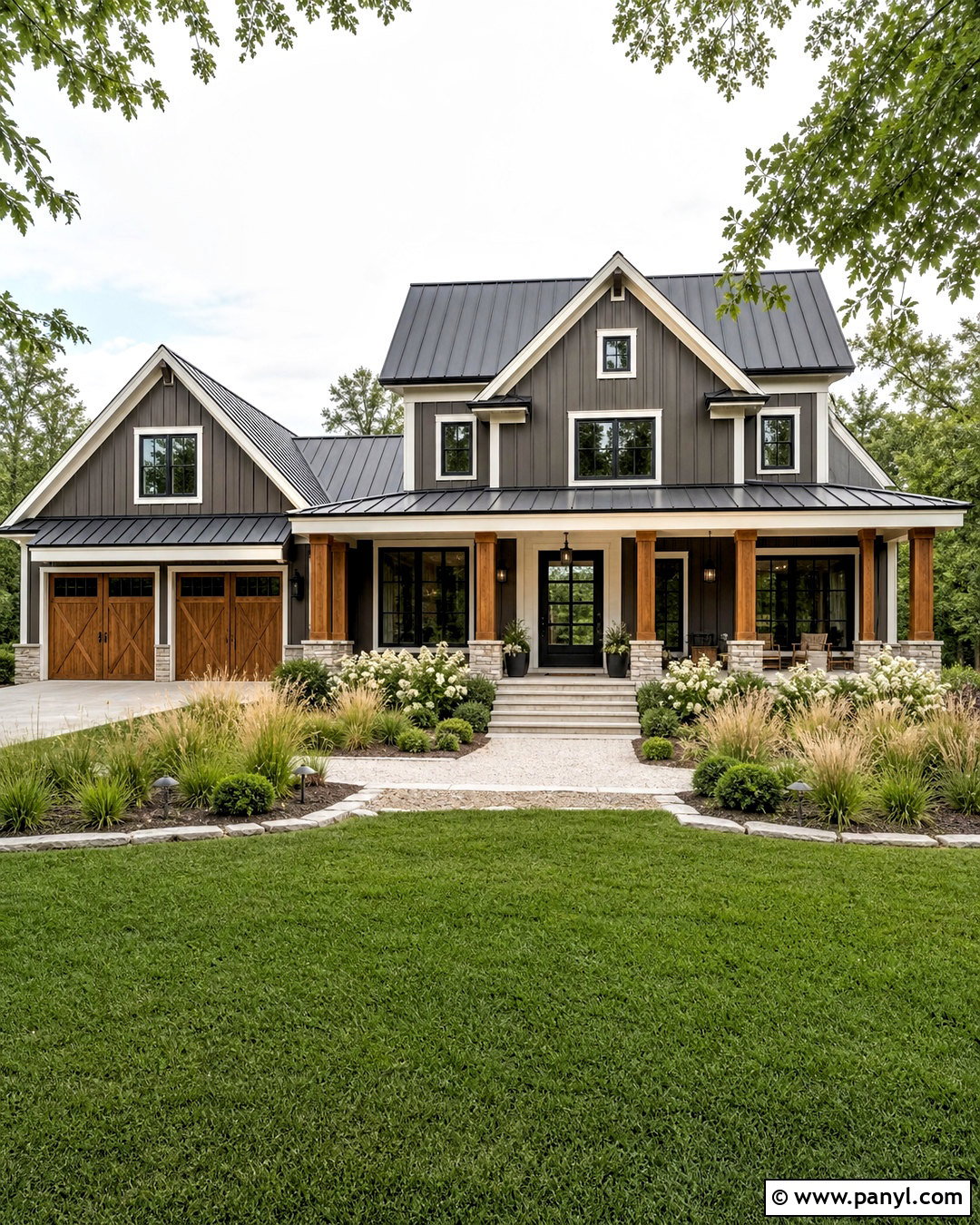 Urbane Bronze Modern Farmhouse Exterior - 20 urbane bronze exterior house ideas