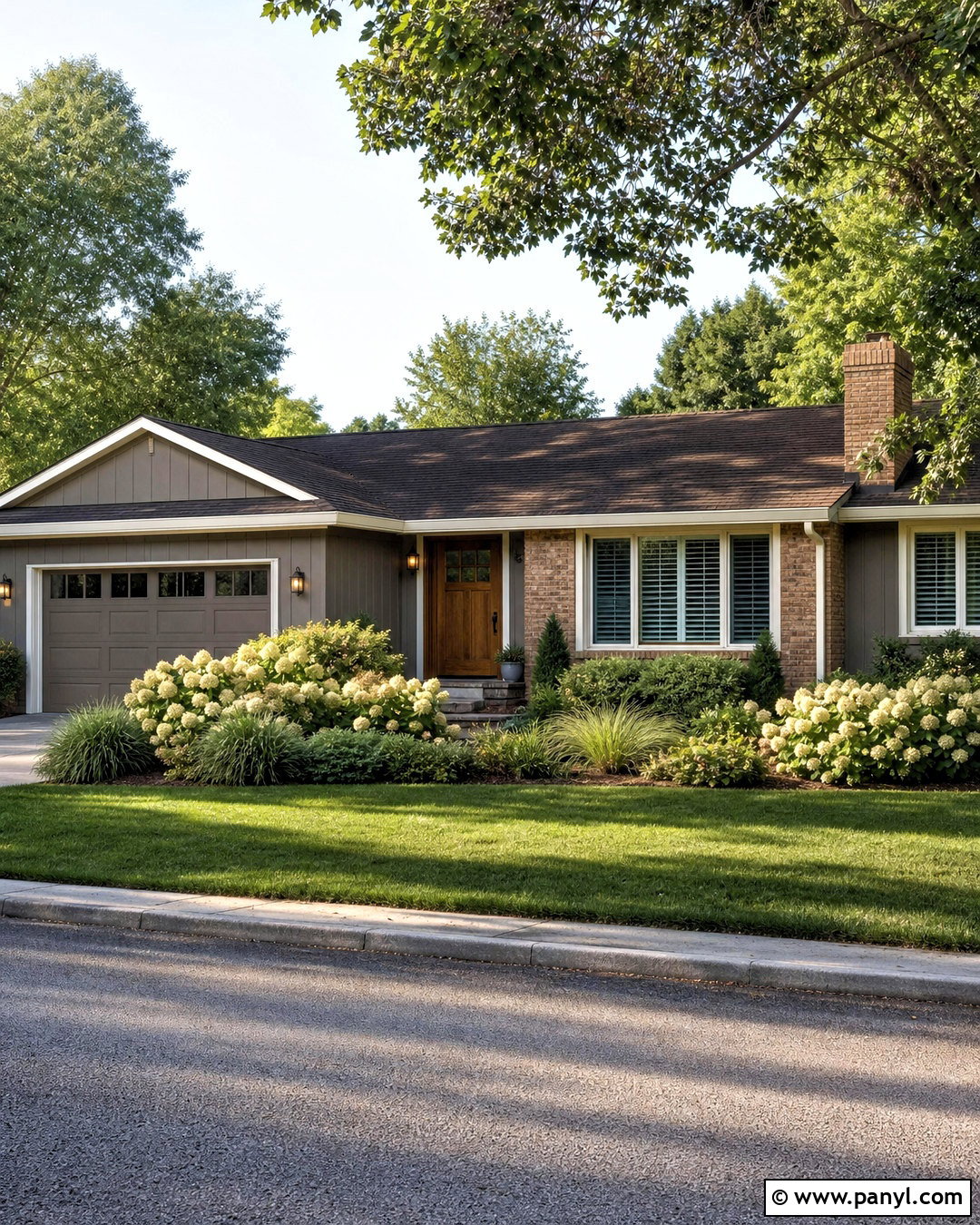 Urbane Bronze Ranch House Exterior - 20 iron ore vs urbane bronze ideas
