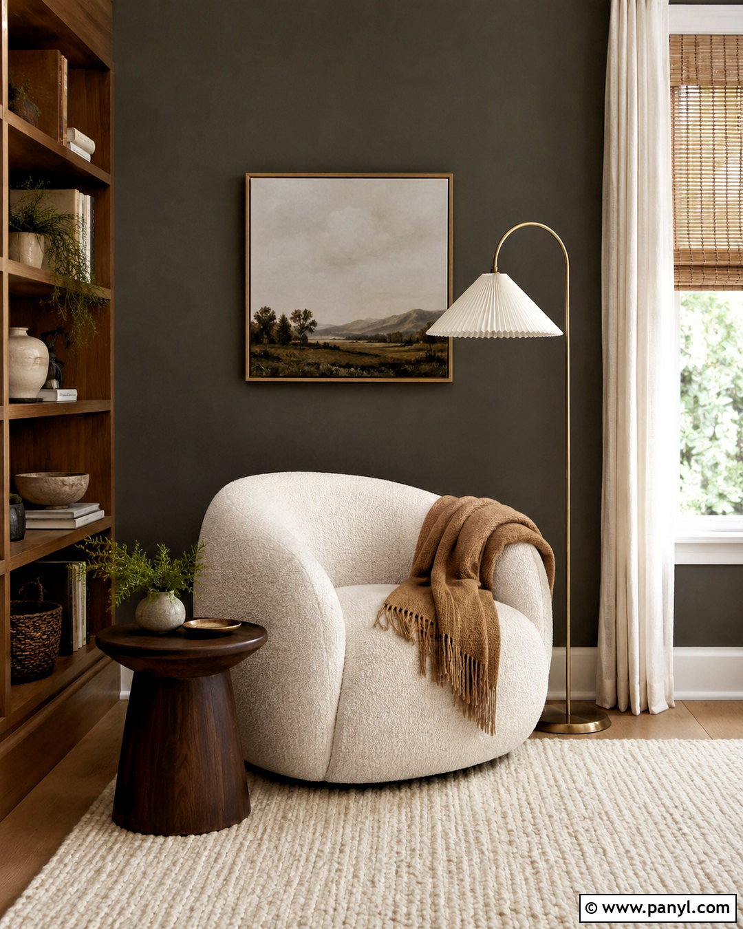 Urbane Bronze Reading Nook Accent Wall - 35 urbane bronze accent wall ideas