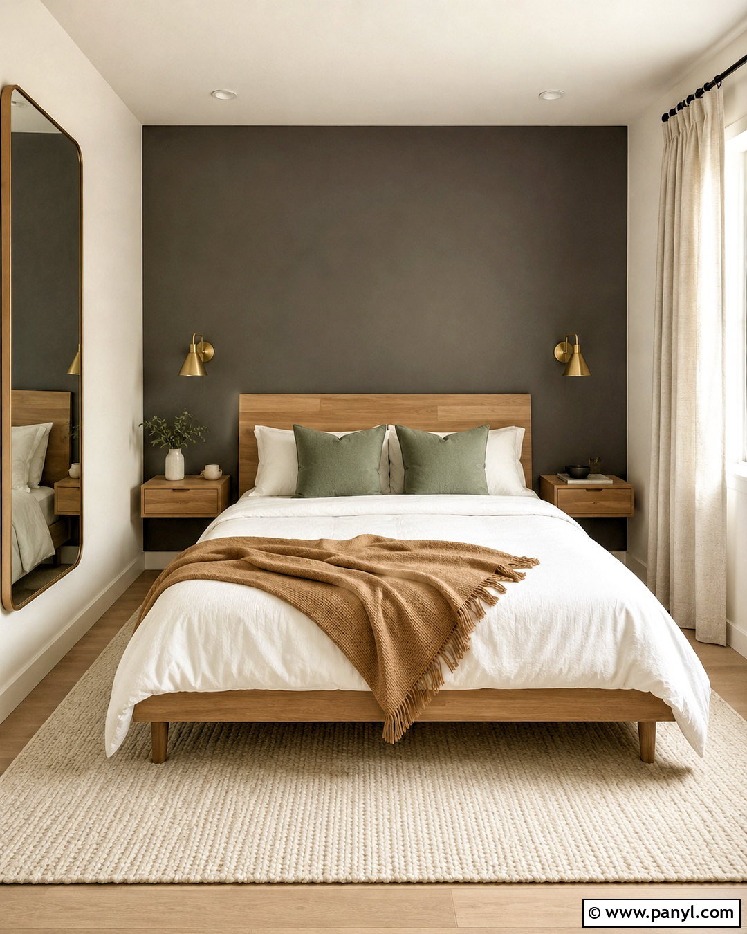 Urbane Bronze Small Bedroom Accent Wall - 35 urbane bronze accent wall ideas
