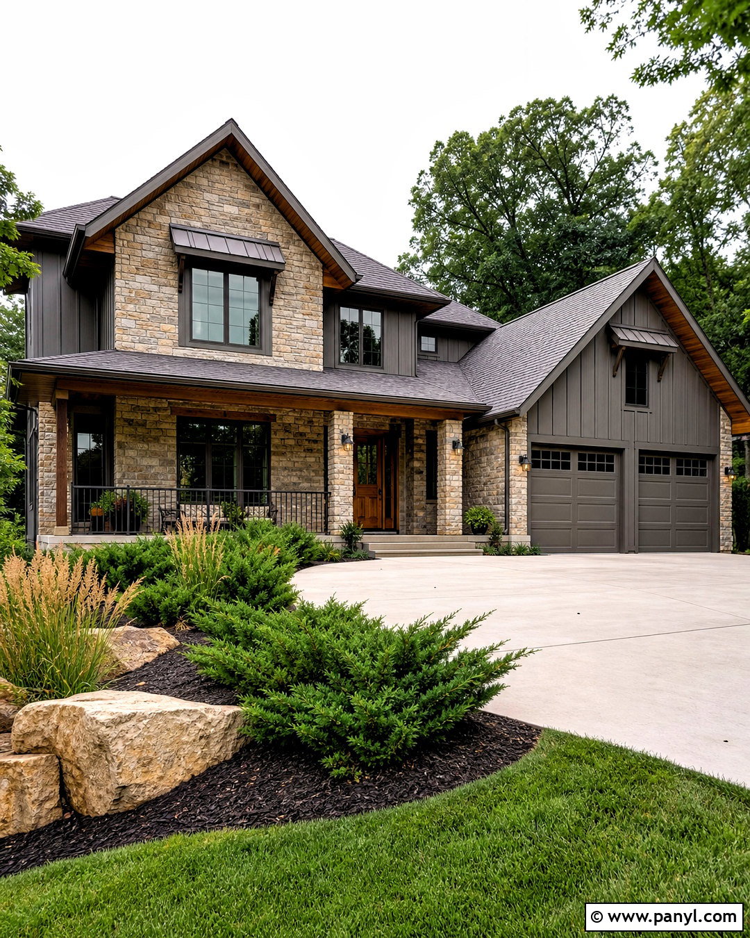 Urbane Bronze Stone Exterior - 20 iron ore vs urbane bronze ideas