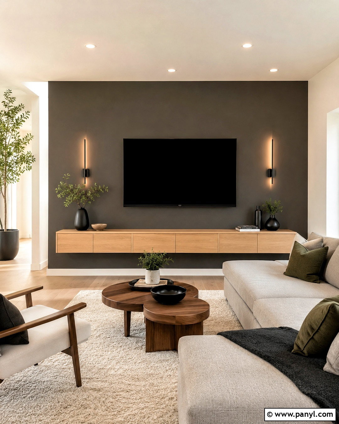 Urbane Bronze TV Accent Wall - 35 urbane bronze accent wall ideas