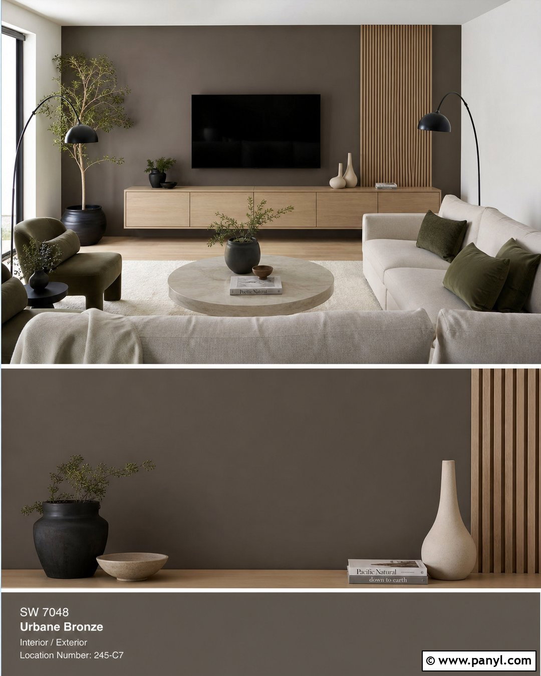 Urbane Bronze TV Wall - 20 urbane bronze wall ideas