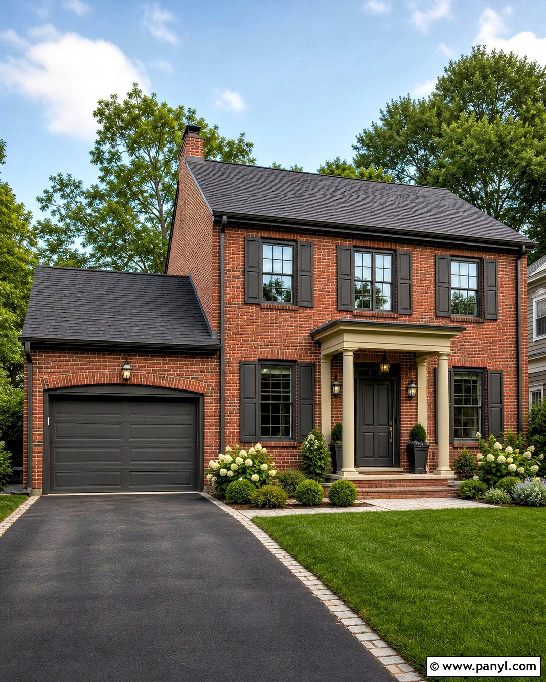 Urbane Bronze With Red Brick - 20 urbane bronze sherwin williams exterior ideas