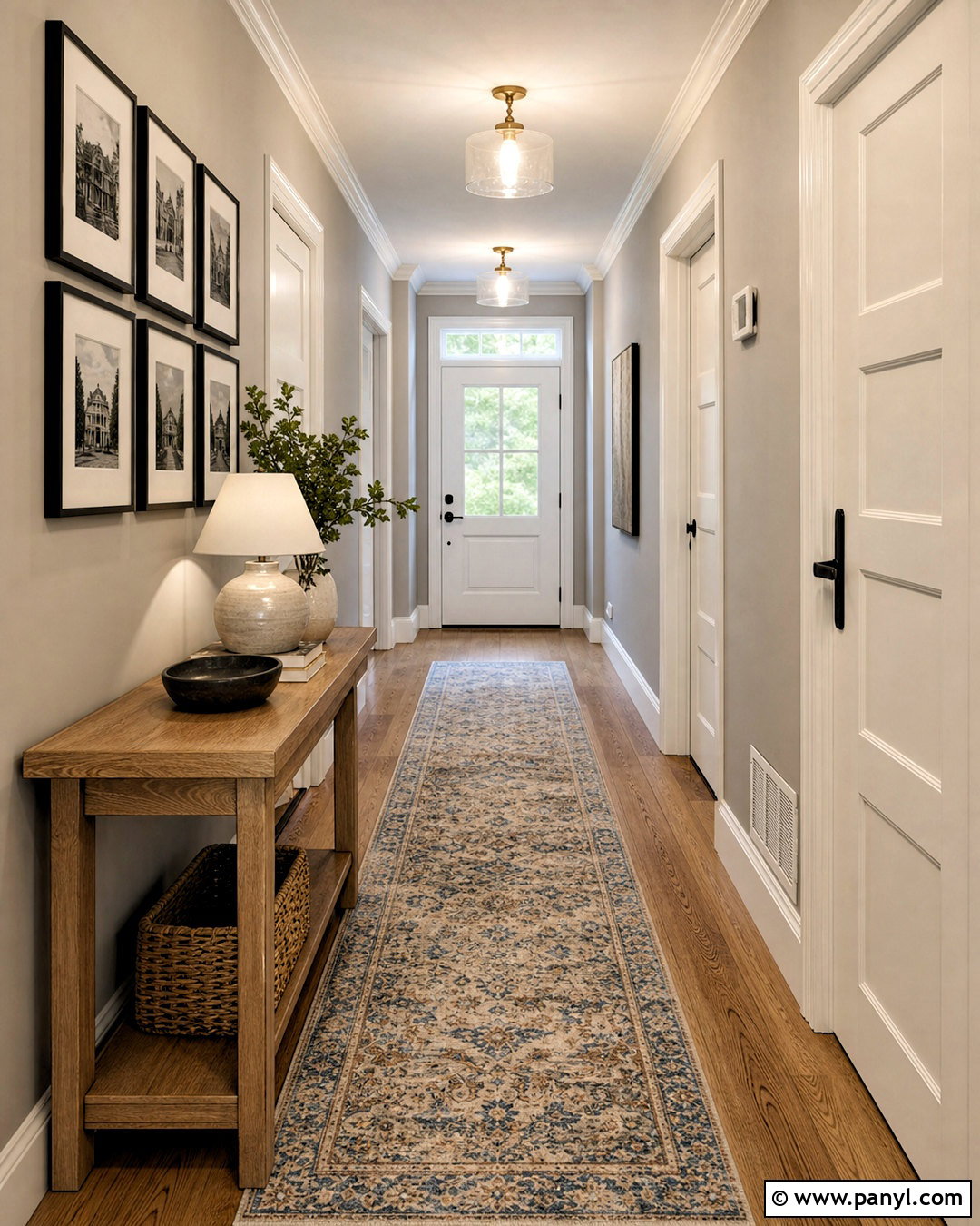 Useful Gray Hallway - 20 warm gray paint color ideas