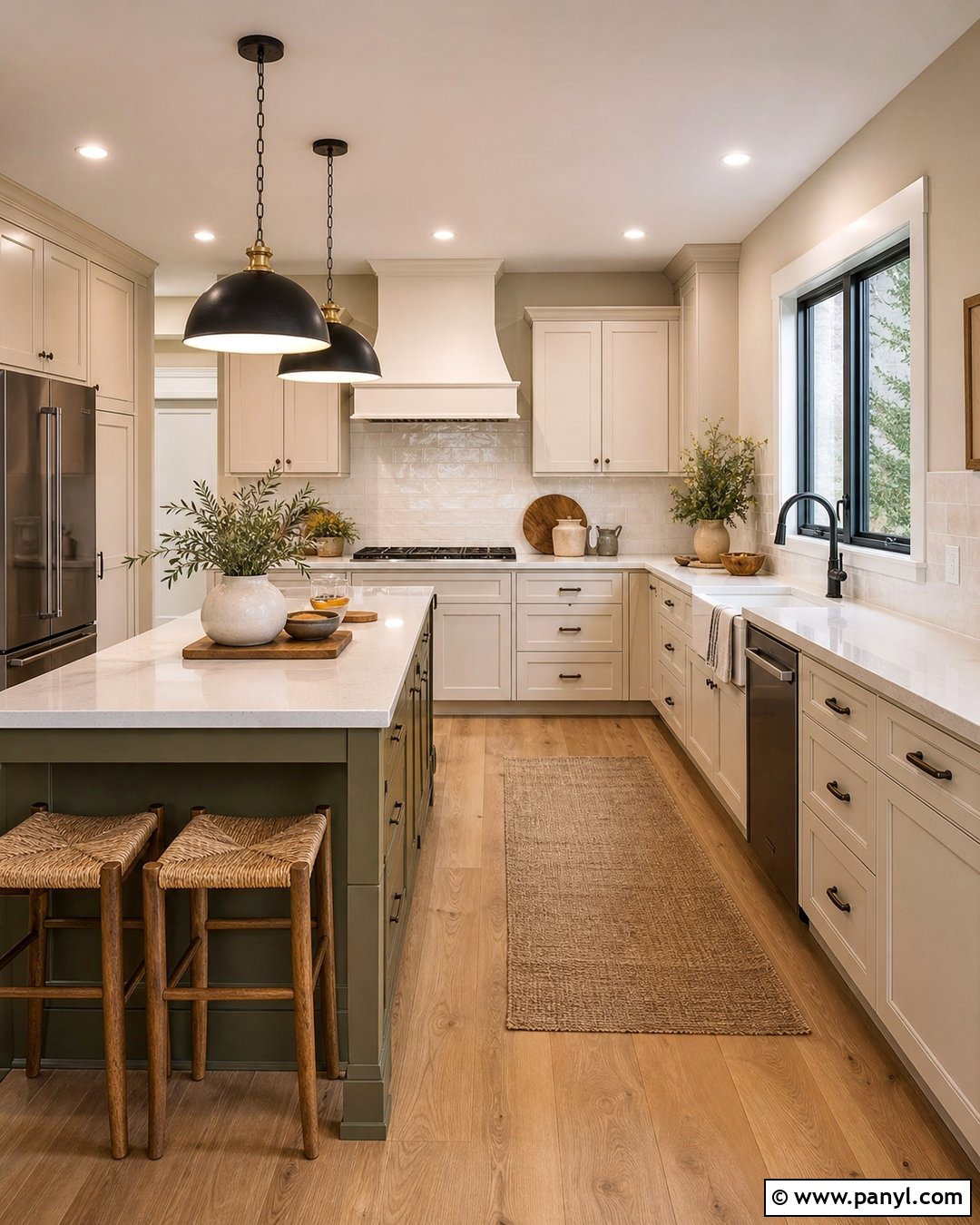 Utterly Beige Kitchen With Cream Cabinets - 25 Utterly Beige Sherwin Williams Walls