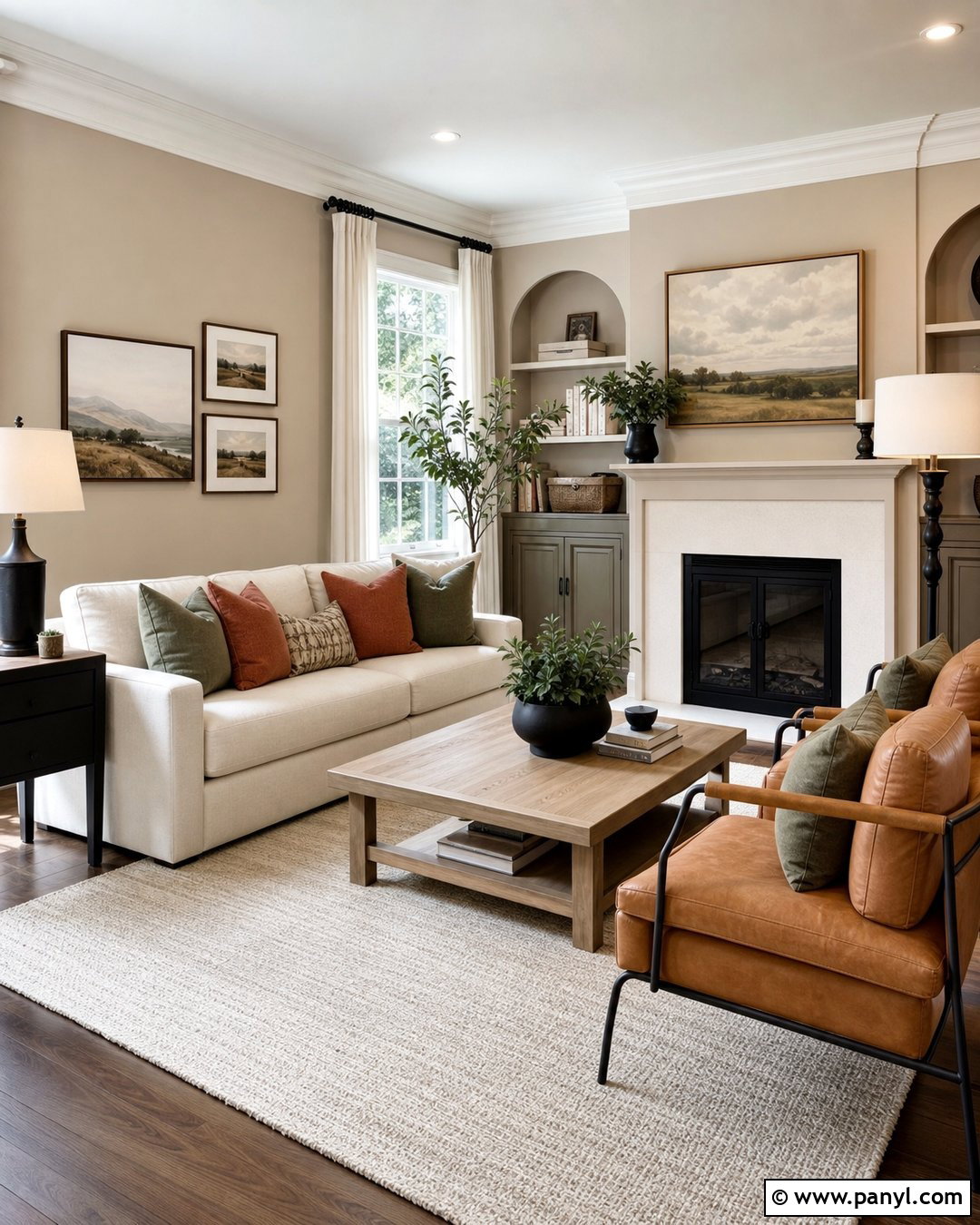 Utterly Beige Living Room With Cream Sofa - 25 Utterly Beige Sherwin Williams Walls