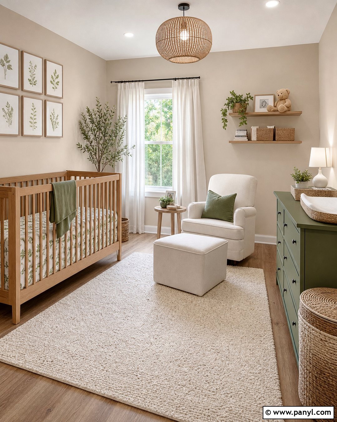 Utterly Beige Nursery With Sage Green Decor - 25 Utterly Beige Sherwin Williams Walls