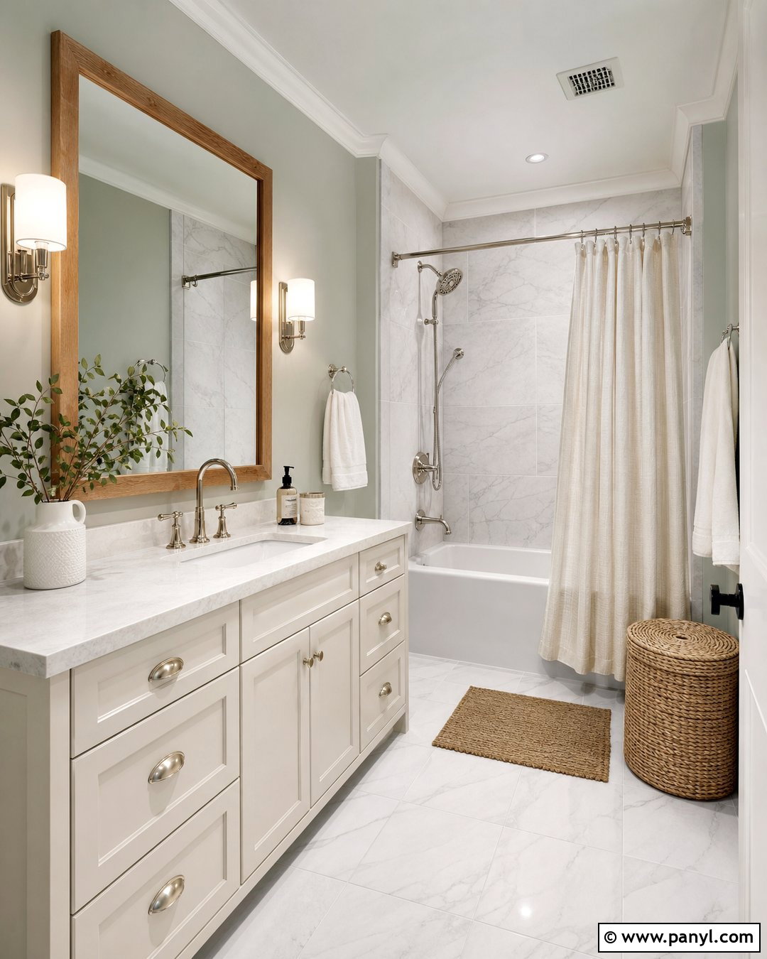 Vale Mist Bathroom With White Marble - 30 vale mist benjamin moore ideas