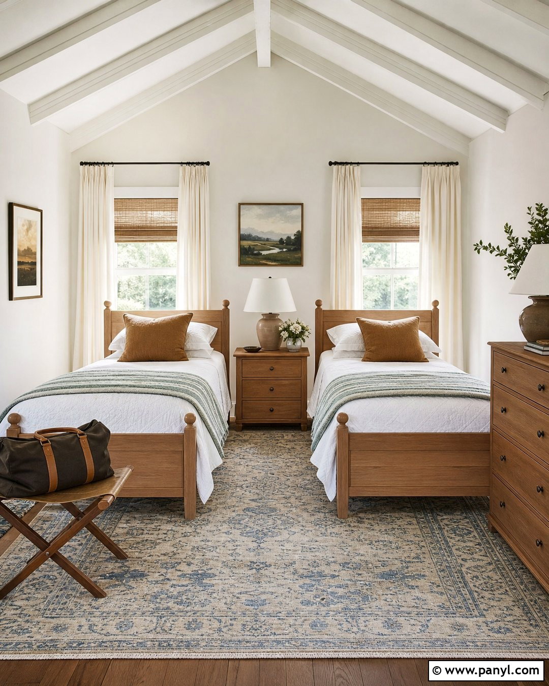 Vale Mist Guest Bedroom With Twin Beds - 30 vale mist benjamin moore ideas