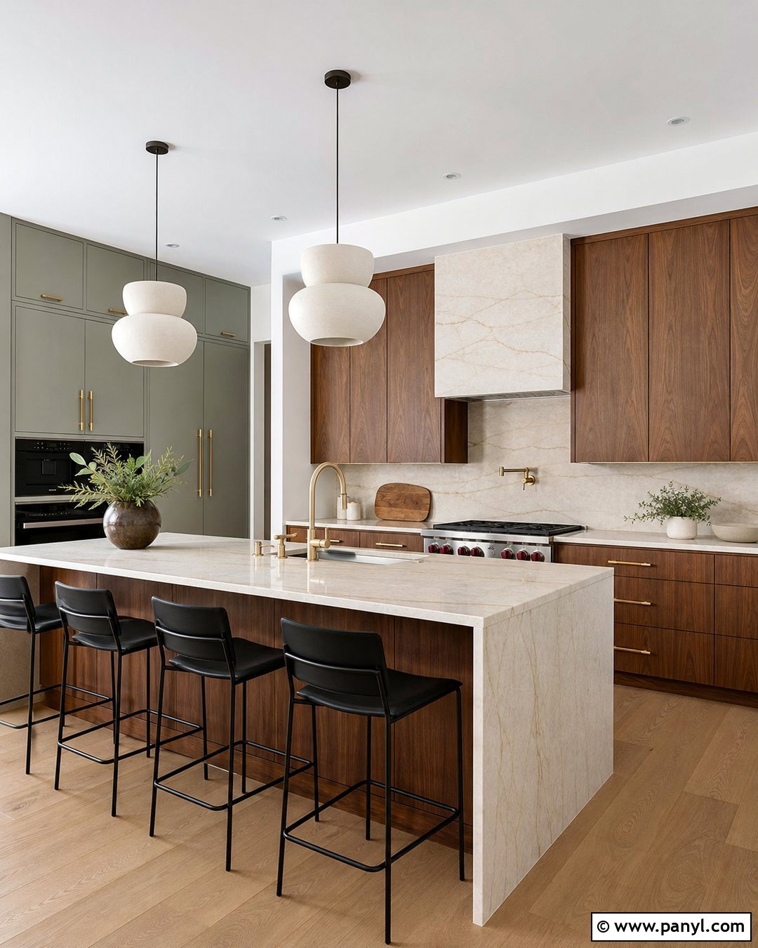Vale Mist Kitchen With Walnut Cabinets - 30 vale mist benjamin moore ideas