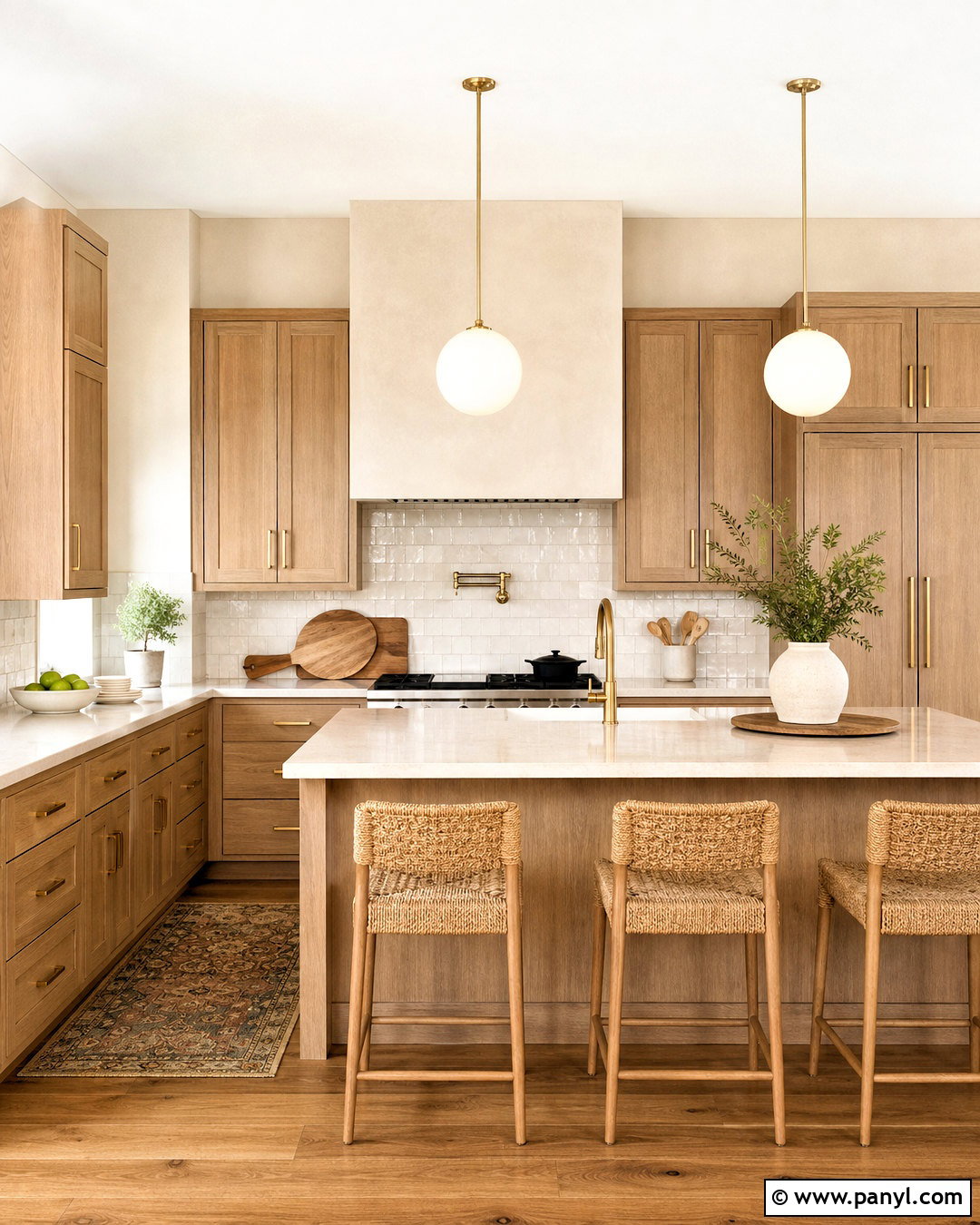 Vanilla Latte Kitchen With White Oak - 20 vanilla late room color ideas