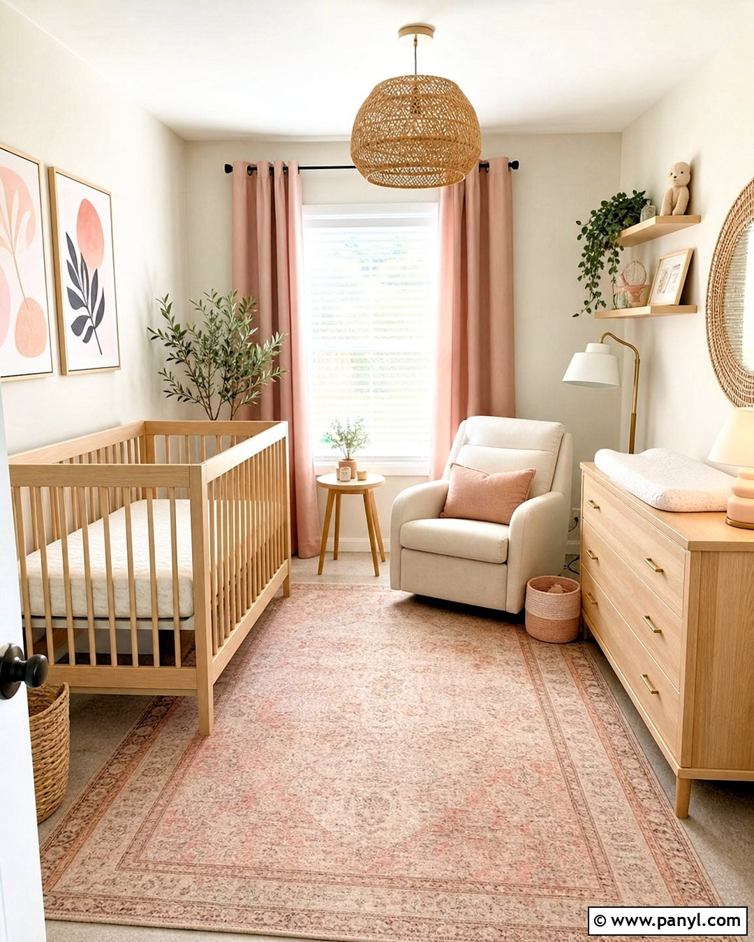 Vanilla Latte Nursery With Blush - 20 vanilla late room color ideas