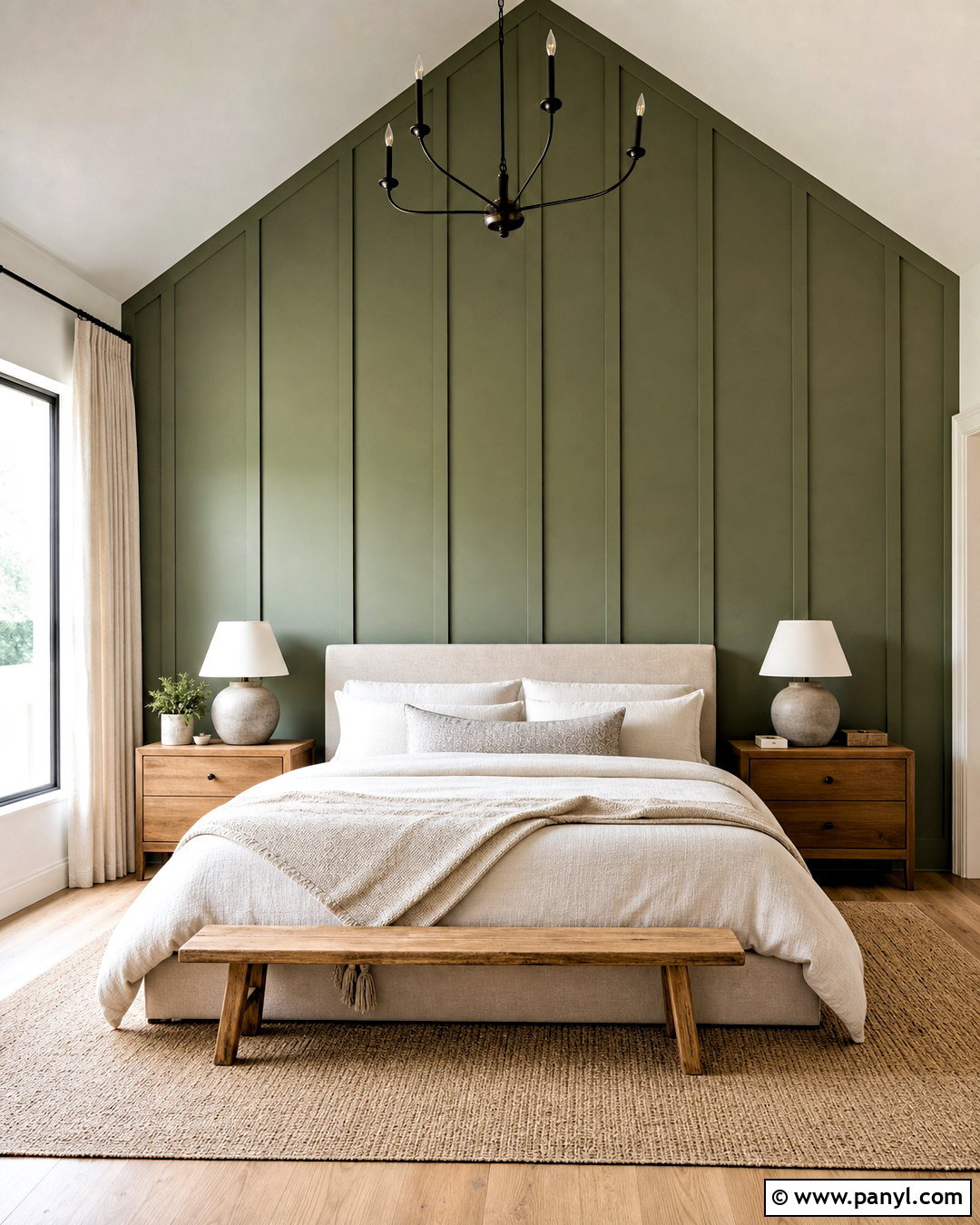 Vaulted Ceiling Board And Batten Wall - 20 vaulted ceiling accent wall ideas