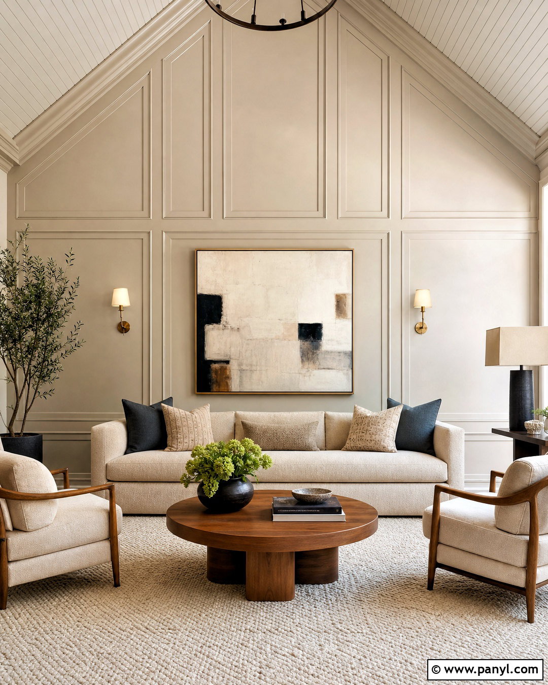 20 Vaulted Ceiling Accent Wall Ideas for Dramatic Style