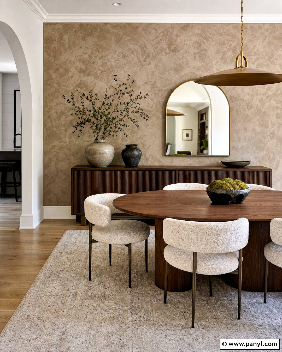 Venetian Plaster Feature Wall - 20 modern feature wall ideas