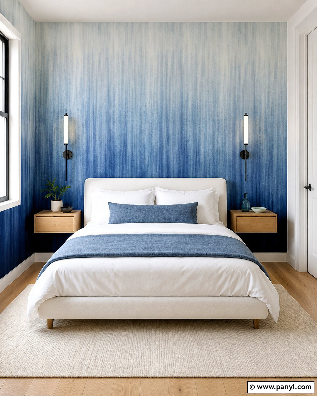Vertical Blue Ombre Wallpaper Small Bedroom - 20 blue ombre wallpaper ideas