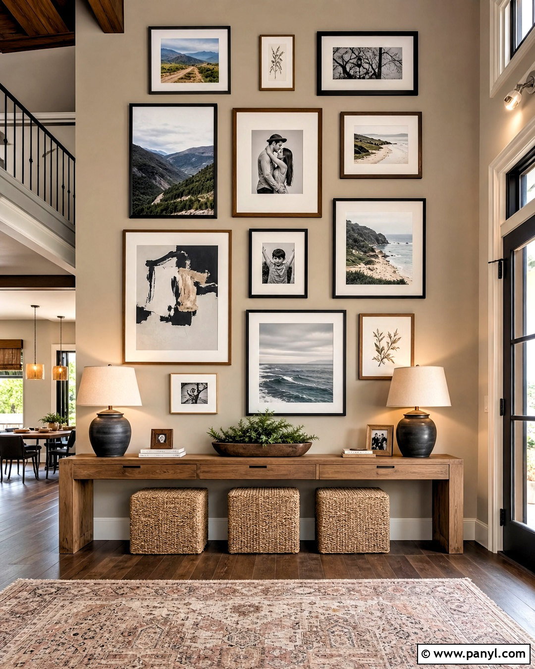 Vertical Gallery High Ceiling Wall - 20 high ceiling wall design ideas