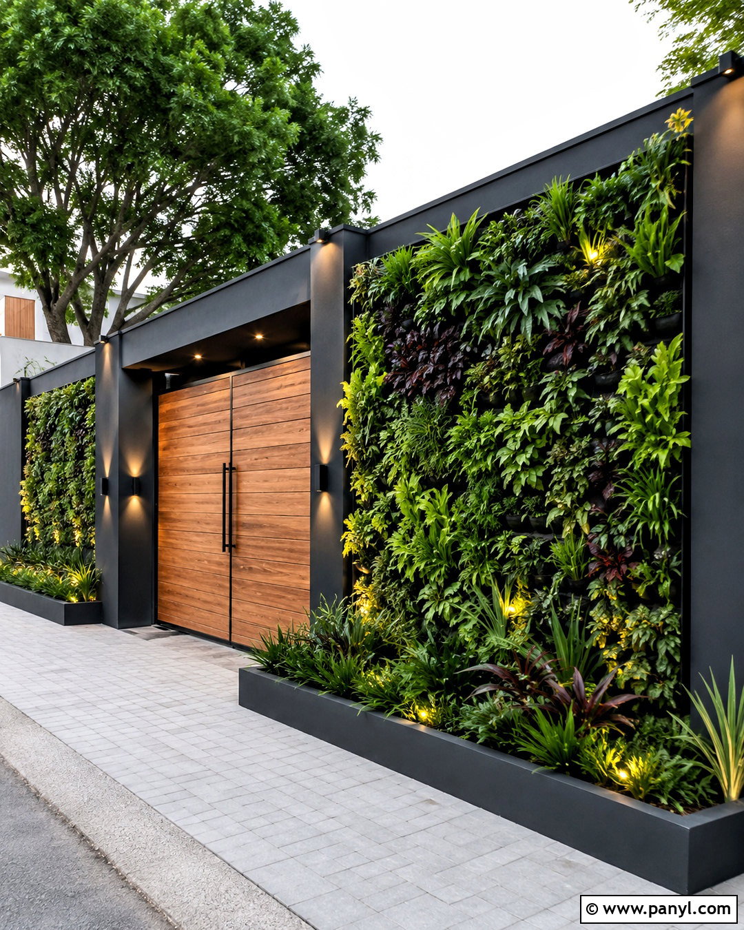 Vertical Garden Compound Wall - 20 compound wall design exterior modern ideas