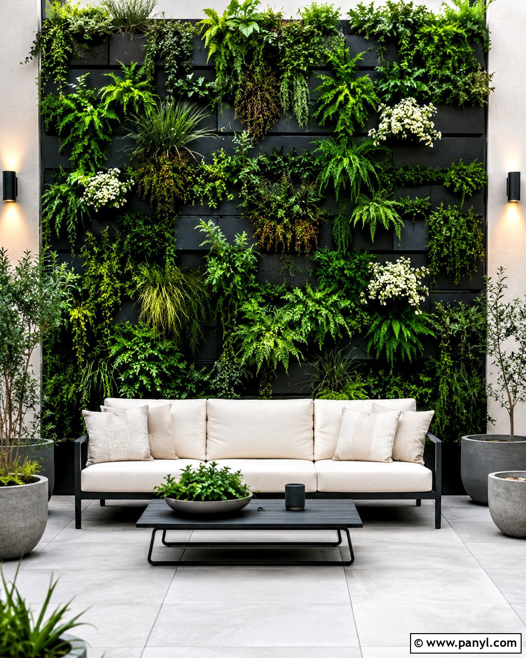 Vertical Garden Patio Wall - 20 outdoor patio wall ideas