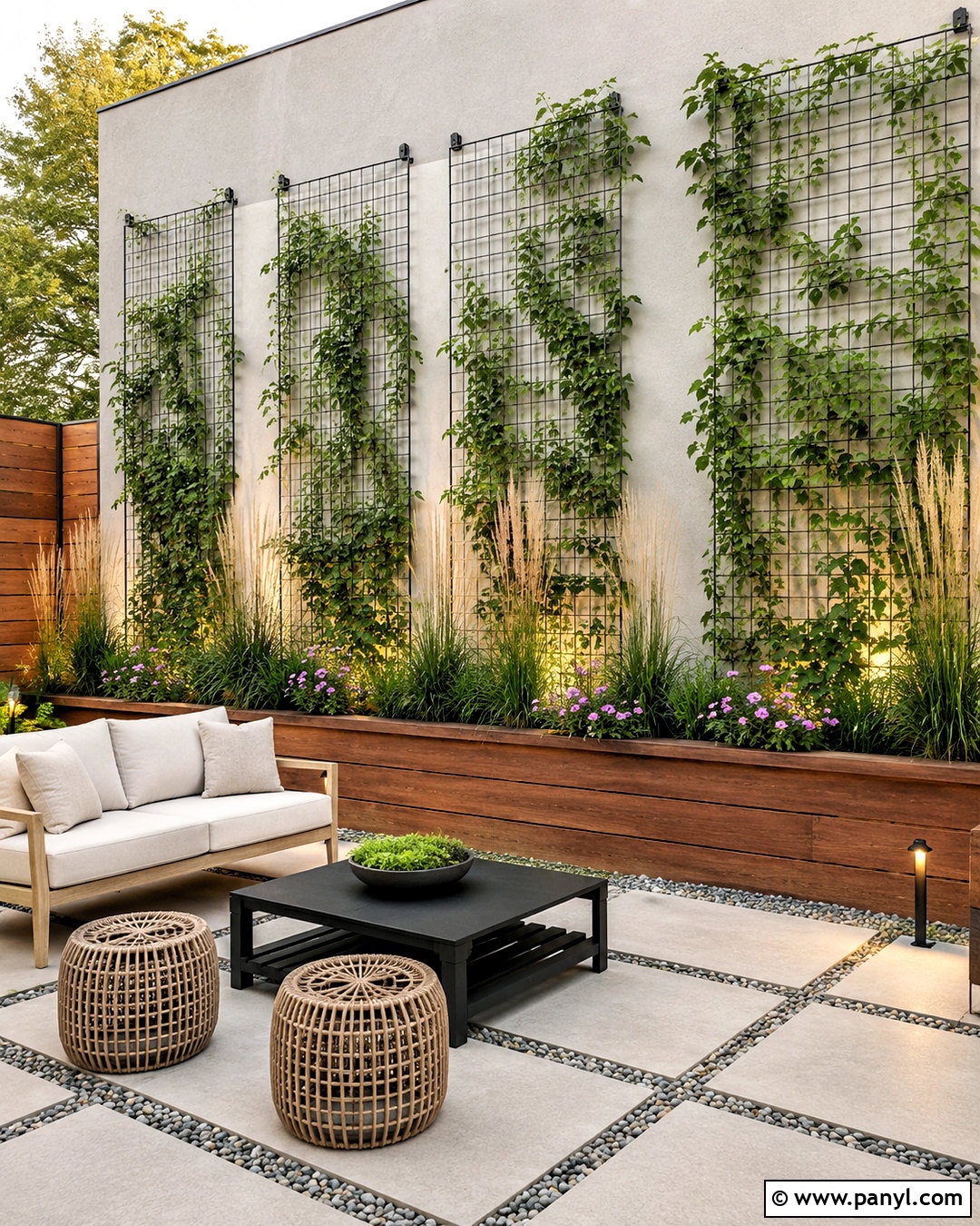 Vertical Garden Trellis Outside Wall - 20 outside wall ideas