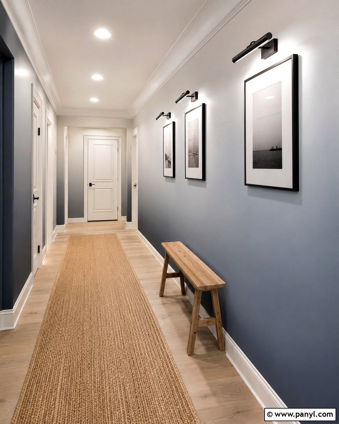 Vertical Gradient Wall Hallway - 20 Color Gradient Wall Ideas