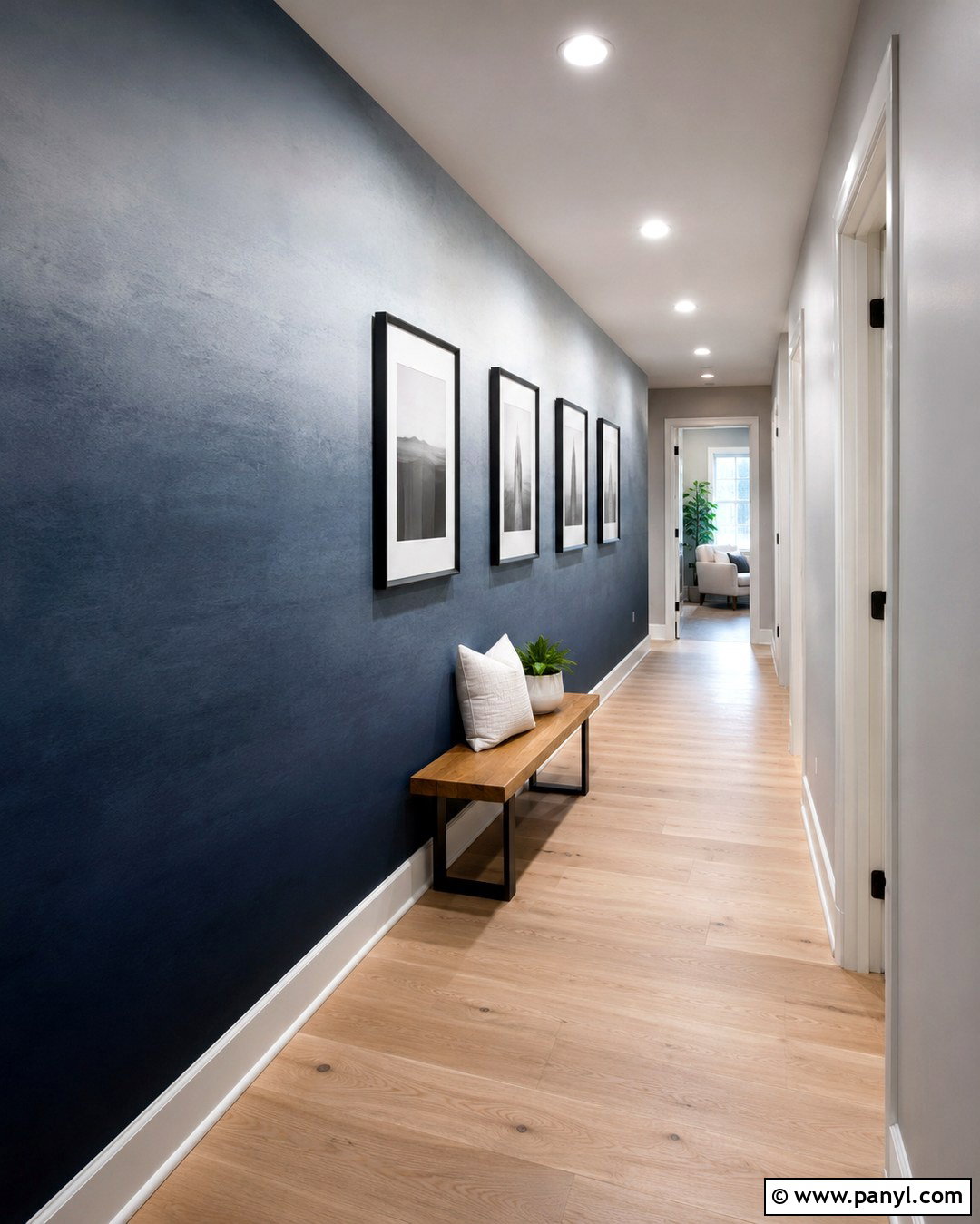 Vertical Ombre Wall Hallway - 20 How To Paint An Ombre Wall Ideas