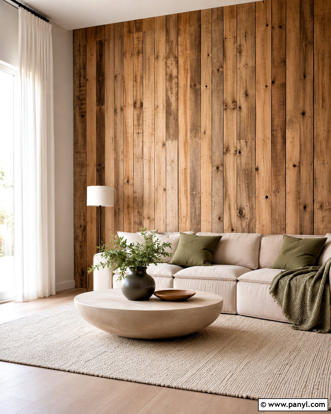 Vertical Pallet Accent Wall - 20 pallet accent wall ideas