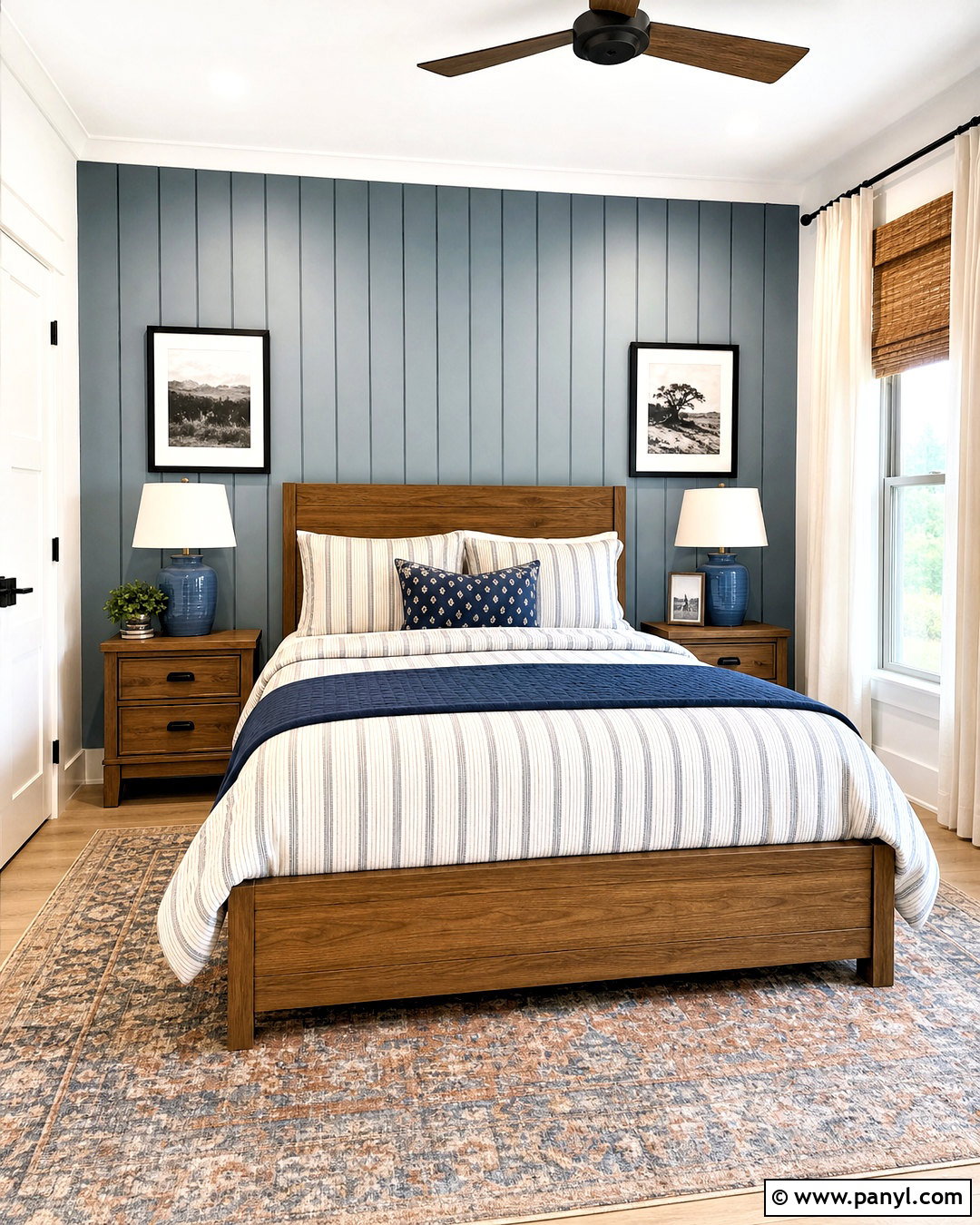 Vertical Shiplap Accent Wall - 20 cool accent wall ideas