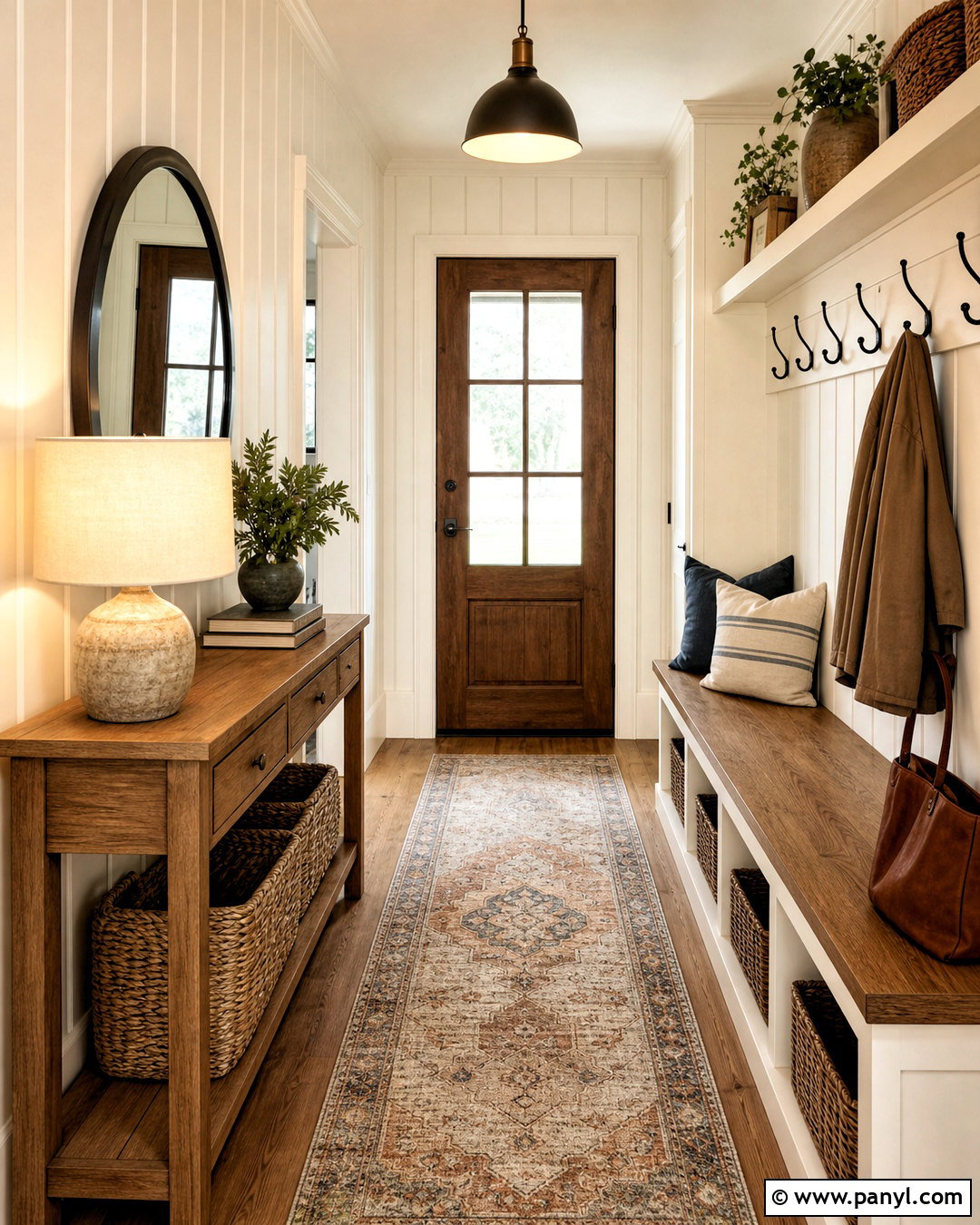 Vertical Shiplap Entryway Wall - 20 farmhouse shiplap walls