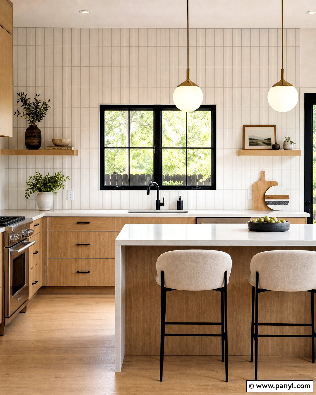Vertical Stack Tile Backsplash - 20 kitchen backsplash ideas