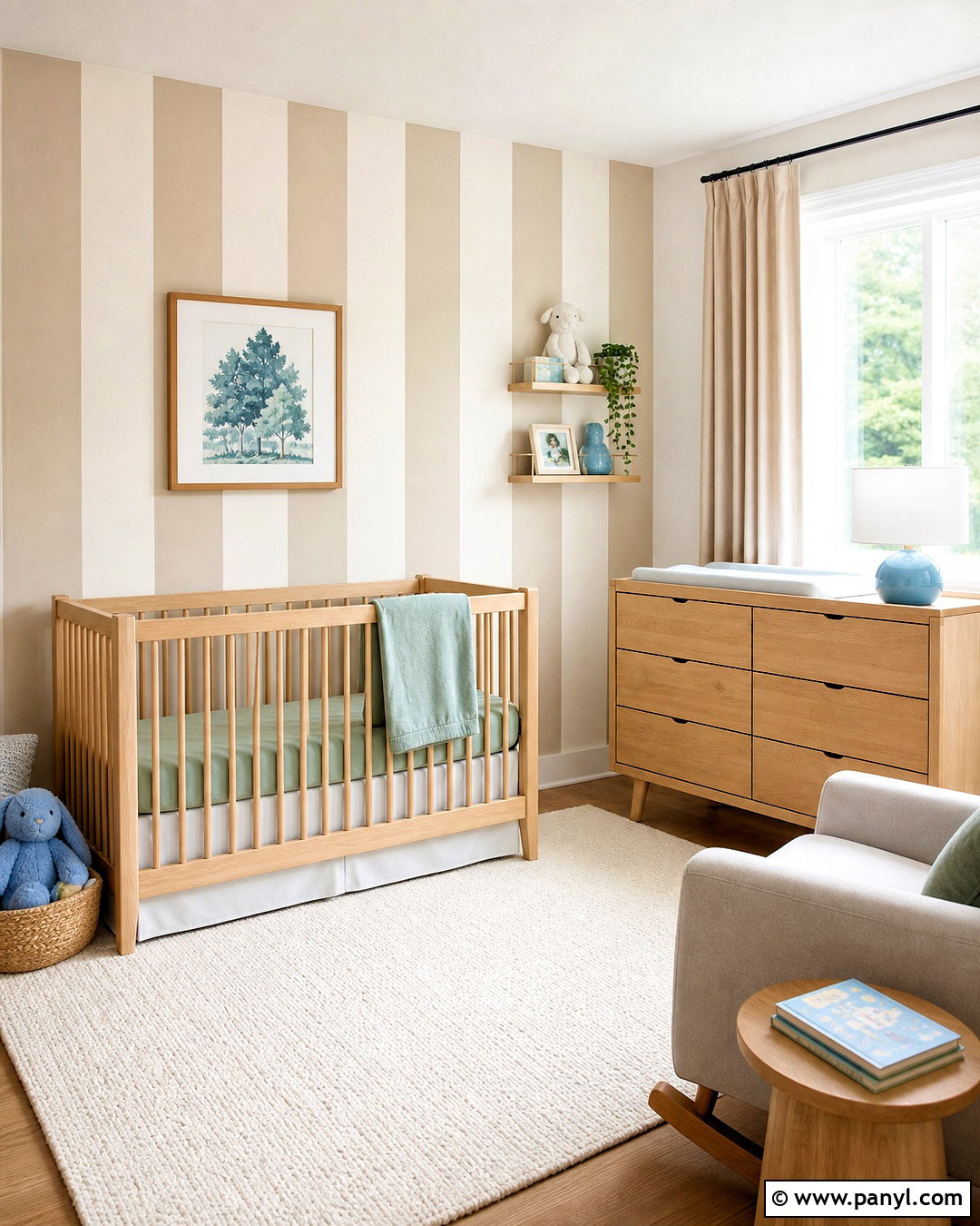 Vertical Stripe Accent Wall Paint - 20 accent wall paint designs