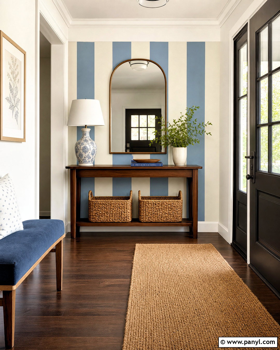 Vertical Stripe Wall Paint - 20 wall paint designs