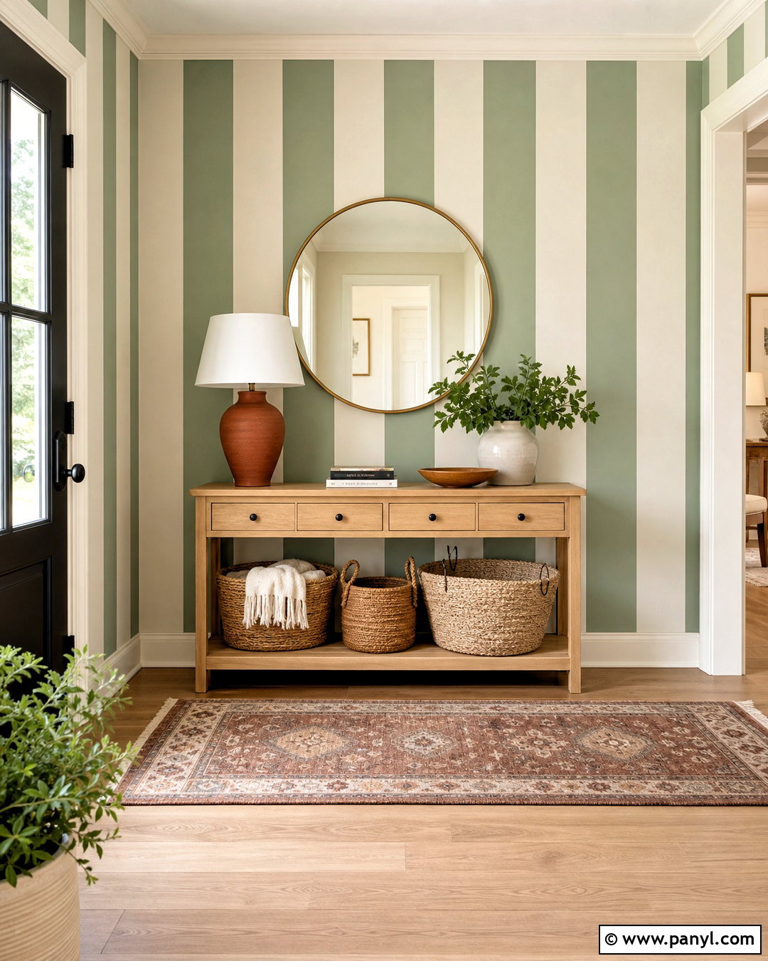 Vertical Stripe Wall Paint Design - 20 unique wall paint designs