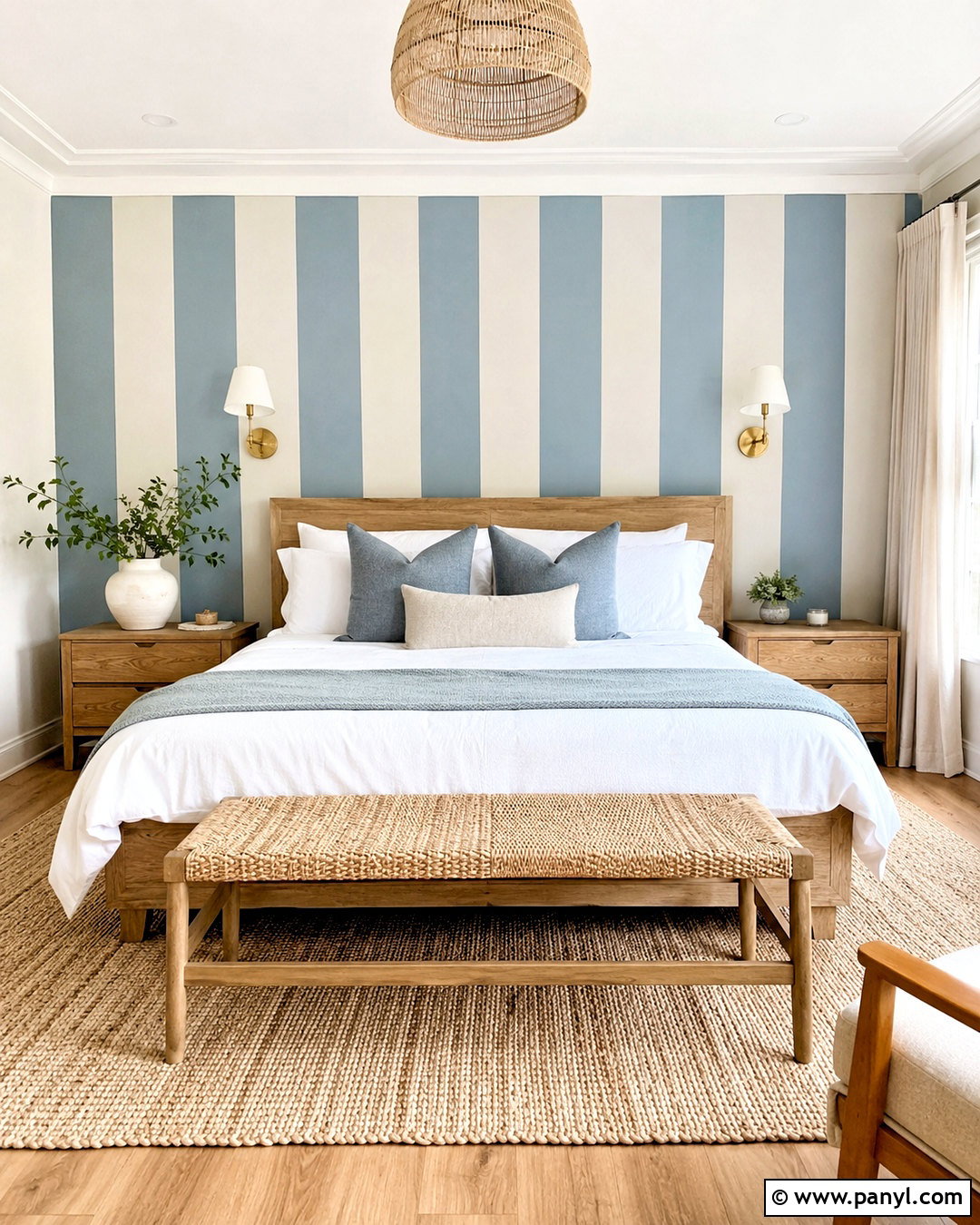Vertical Stripe Wall - 20 interior wall painting designs