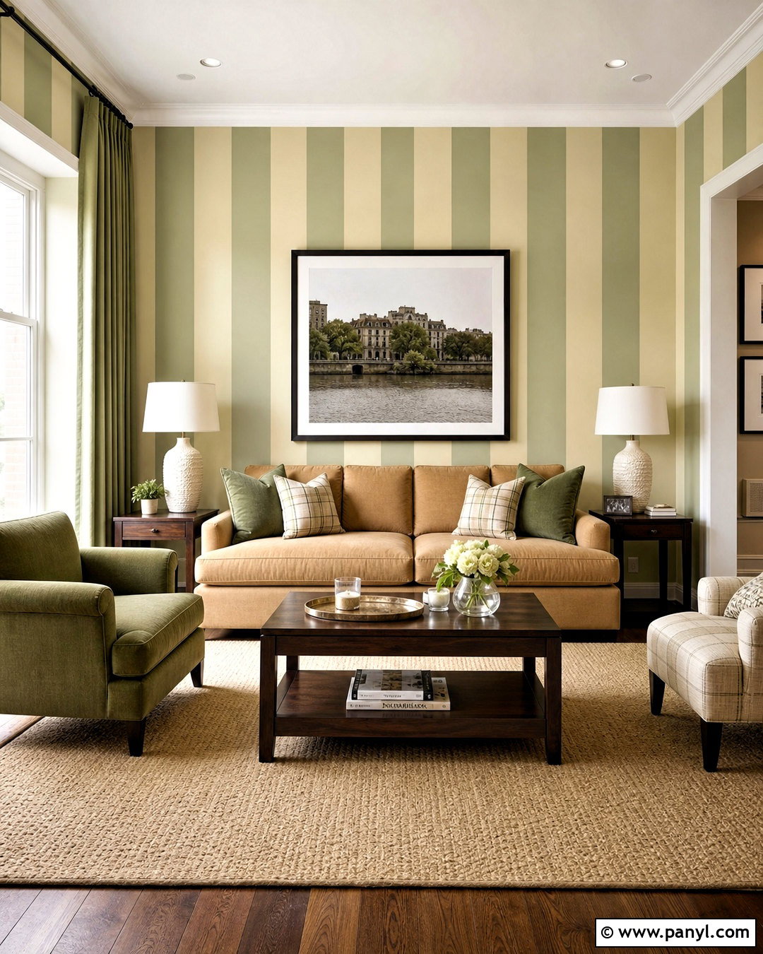 Vertical Striped Living Room Walls - 20 home wall painting ideas living rooms