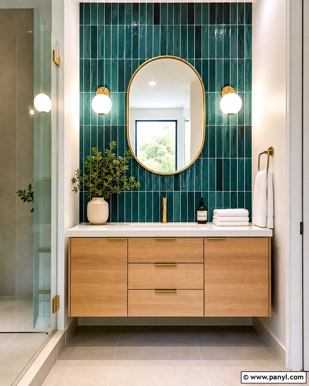 Vertical Tile Feature Wall - 20 modern feature wall ideas