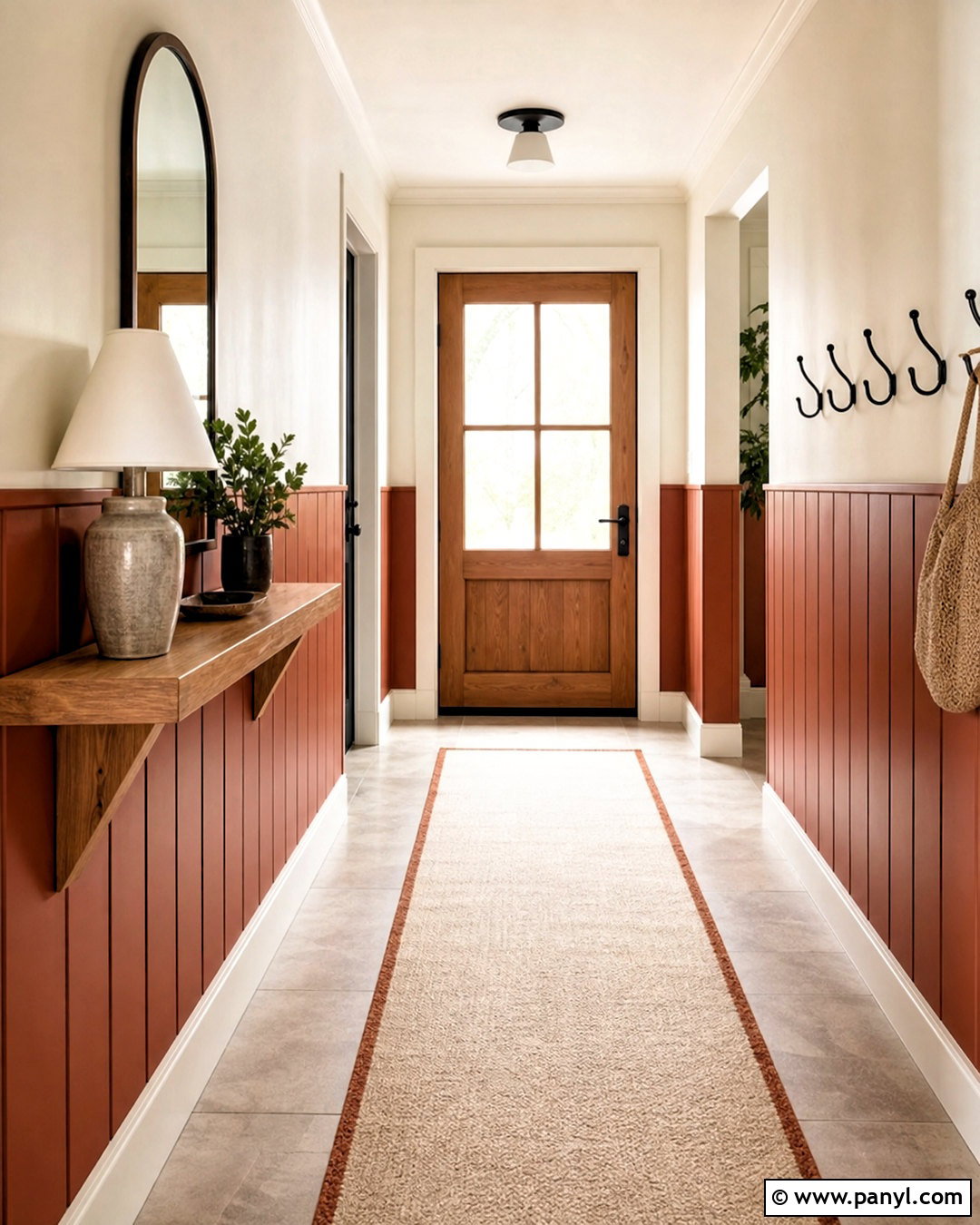 Vertical Tongue And Groove Hallway Paneling - 20 half wall paneling ideas hallways