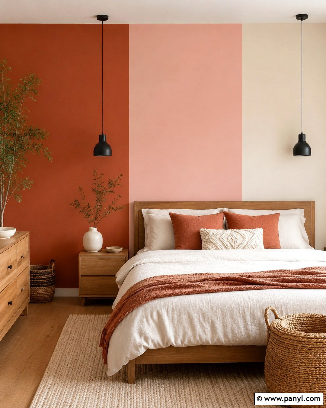 Vertical Tricolor Wall - 20 Tricolor Wall Ideas